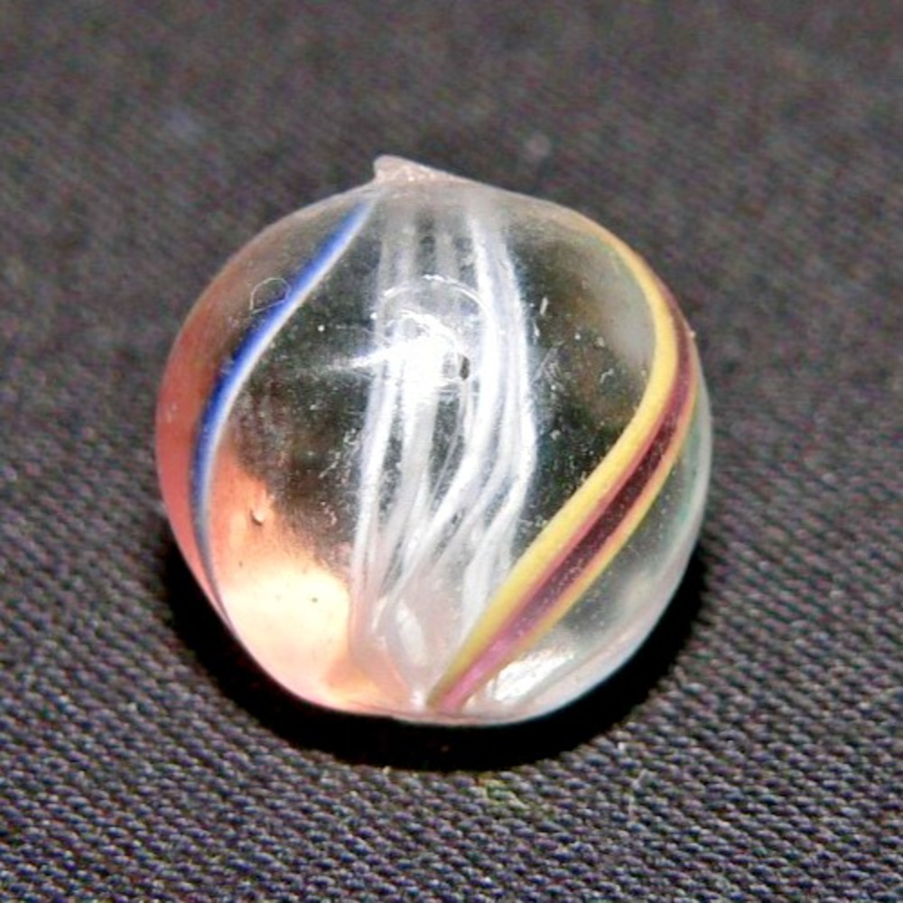 9/16'' LATTICINO CORE GERMAN HANDMADE MARBLE #48 end piece not Ground